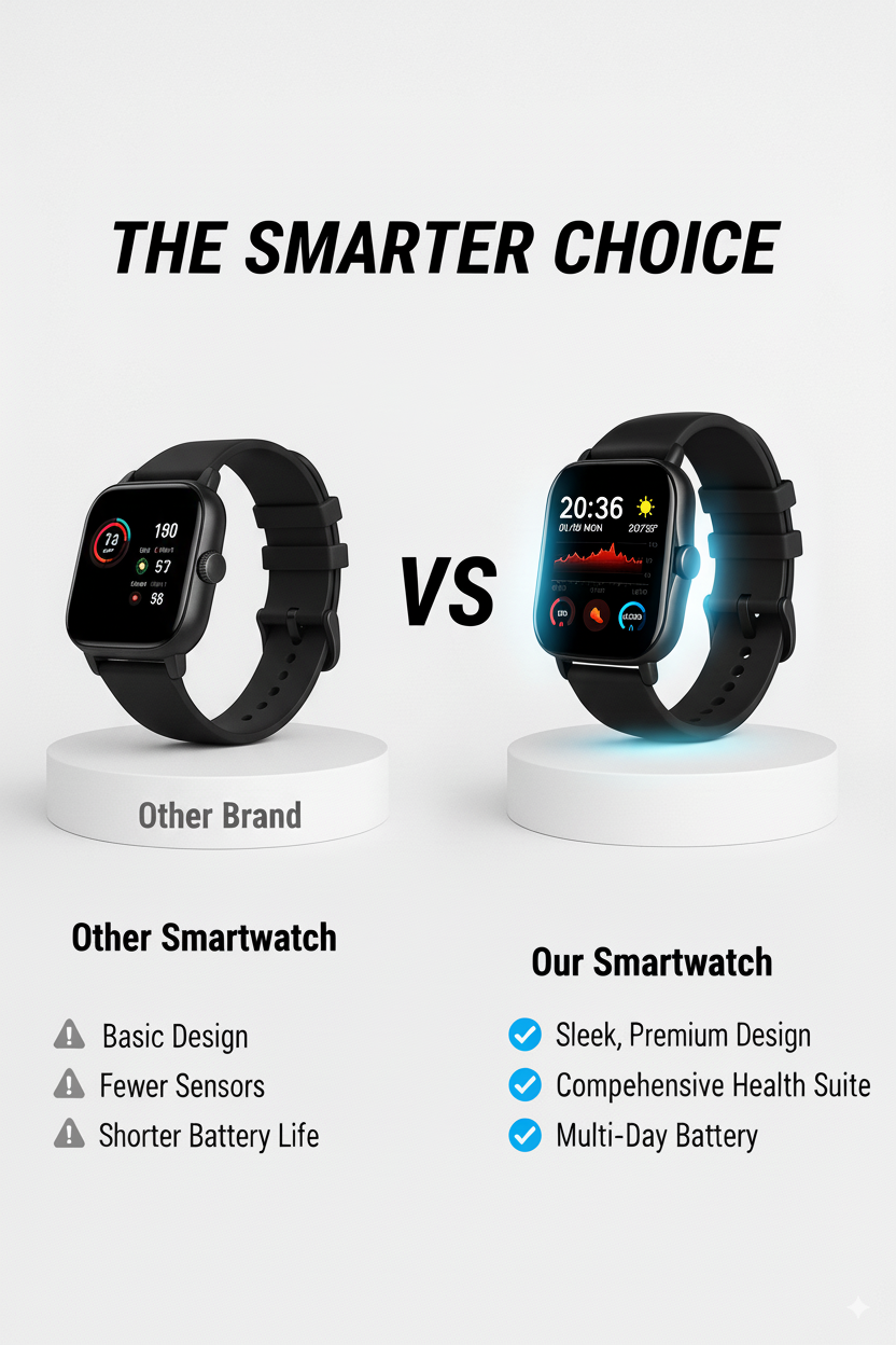 Smart Fitness Watch – Health & Activity Tracker