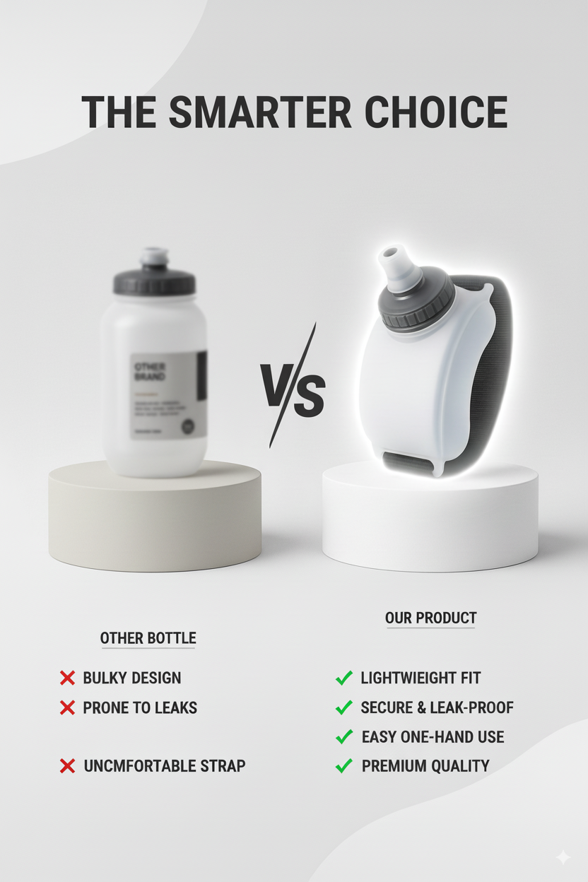 Water Bottle for Running – Hands-Free Wrist Hydration
